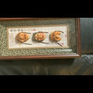 Korean mask wall art